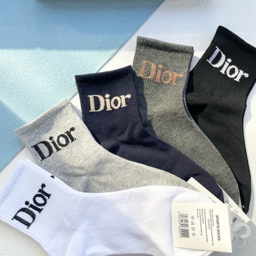 Replica Christian Dior Socks #1218728 $29.00 USD for Wholesale