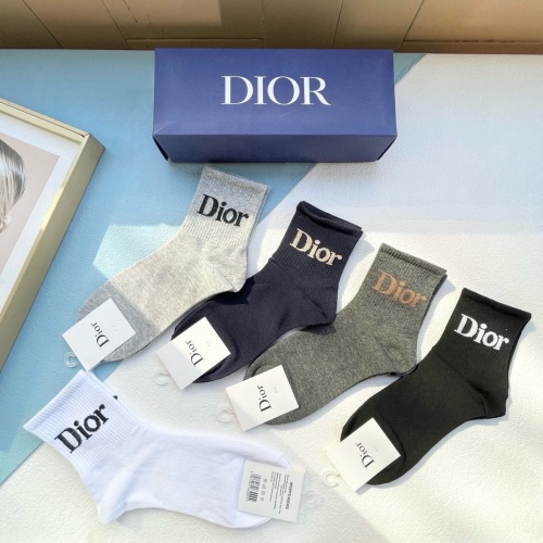 Replica Christian Dior Socks #1218728 $29.00 USD for Wholesale