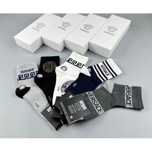 Replica Versace Socks For Men #1218729 $29.00 USD for Wholesale