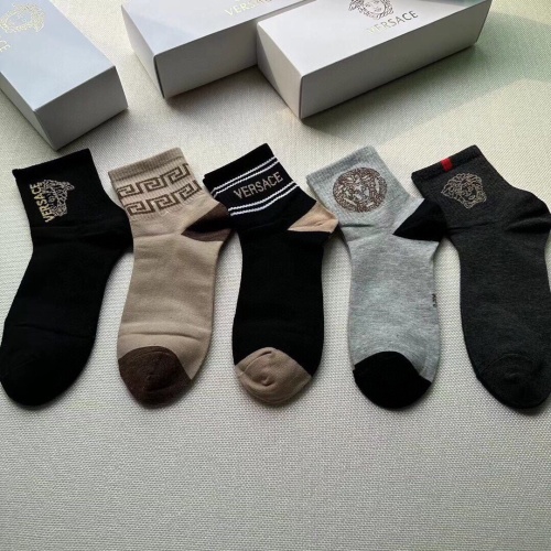 Wholesale Versace Socks For Men #1218757 $29.00 USD, Wholesale Quality Replica Versace Socks