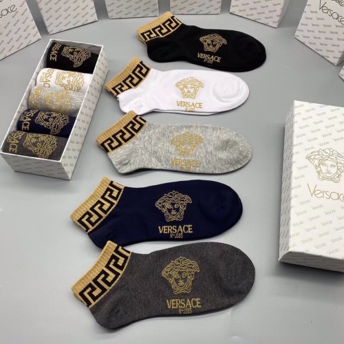 Replica Versace Socks For Men #1218759 $29.00 USD for Wholesale