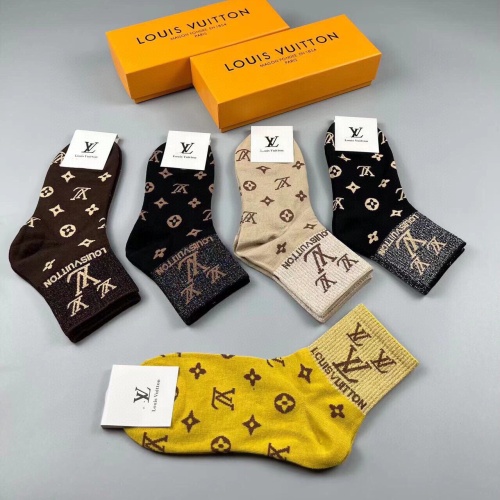 Replica Louis Vuitton LV Socks For Women #1218761 $29.00 USD for Wholesale