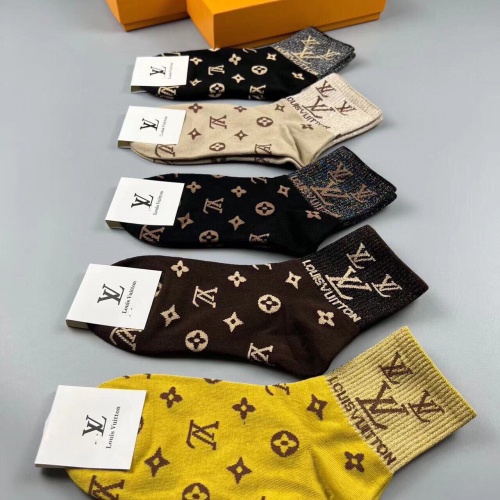 Replica Louis Vuitton LV Socks For Women #1218761 $29.00 USD for Wholesale