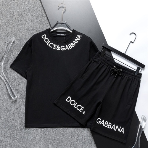 Wholesale Dolce &amp; Gabbana D&amp;G Tracksuits Short Sleeved For Men #1218834 $48.00 USD, Wholesale Quality Replica Dolce &amp; Gabbana D&amp;G Tracksuits