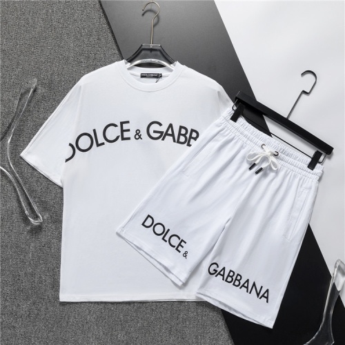 Wholesale Dolce &amp; Gabbana D&amp;G Tracksuits Short Sleeved For Men #1218835 $48.00 USD, Wholesale Quality Replica Dolce &amp; Gabbana D&amp;G Tracksuits