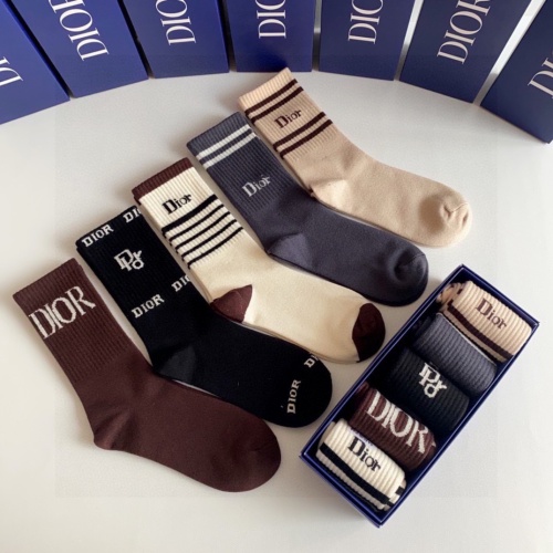 Replica Christian Dior Socks #1218893 $29.00 USD for Wholesale