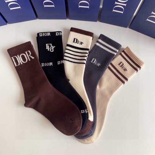 Replica Christian Dior Socks #1218893 $29.00 USD for Wholesale