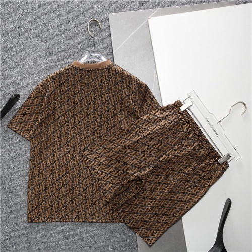 Replica Fendi Tracksuits Short Sleeved For Men #1218937 $48.00 USD for Wholesale