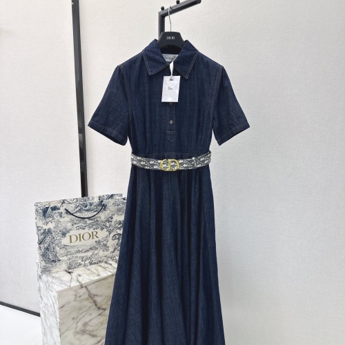 Wholesale Christian Dior Dresses Short Sleeved For Women #1219087 $158.00 USD, Wholesale Quality Replica Christian Dior Dresses