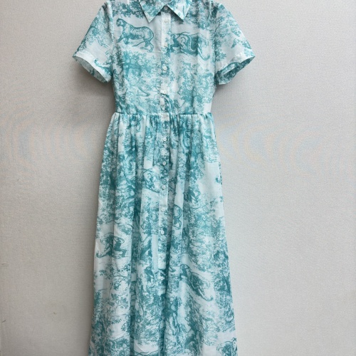 Wholesale Christian Dior Dresses Short Sleeved For Women #1219089 $132.00 USD, Wholesale Quality Replica Christian Dior Dresses