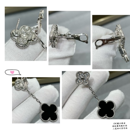 Replica Van Cleef & Arpels Earrings For Women #1219217 $80.00 USD for Wholesale