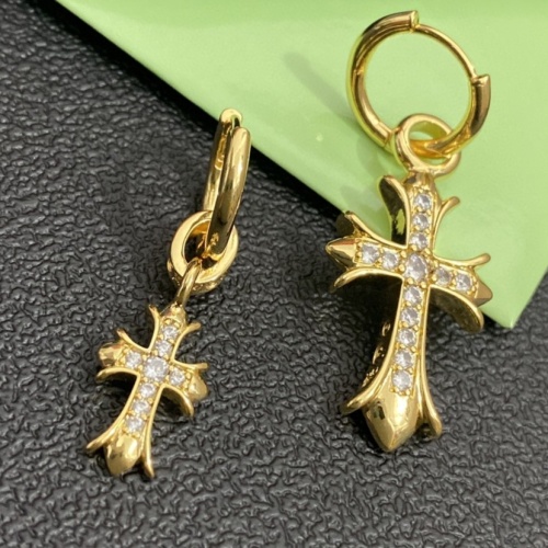 Wholesale Chrome Hearts Earrings For Women #1219236 $25.00 USD, Wholesale Quality Replica Chrome Hearts Earrings