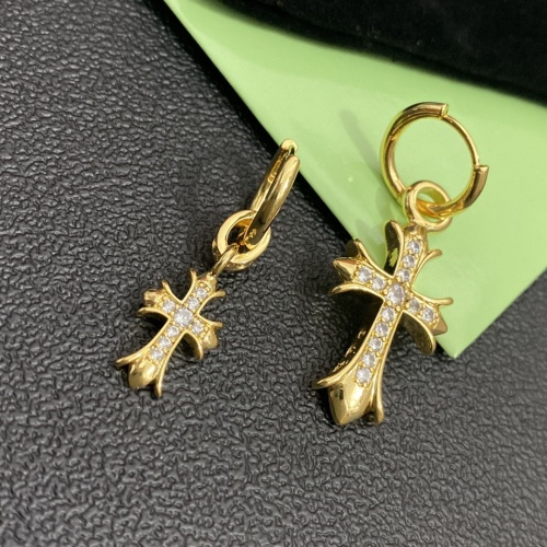 Replica Chrome Hearts Earrings For Women #1219236 $25.00 USD for Wholesale