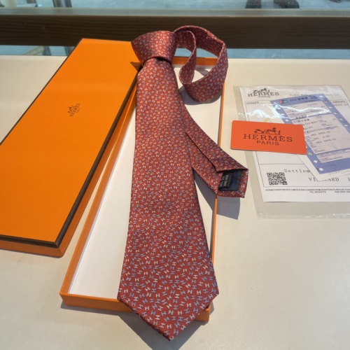 Replica Hermes Necktie For Men #1219297 $34.00 USD for Wholesale