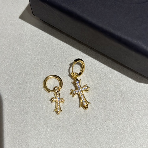 Wholesale Chrome Hearts Earrings For Women #1219356 $42.00 USD, Wholesale Quality Replica Chrome Hearts Earrings