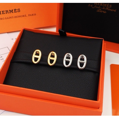 Replica Hermes Earrings For Women #1219414 $23.00 USD for Wholesale