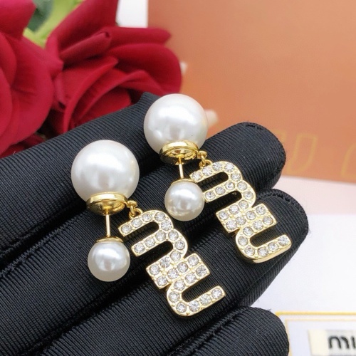 Wholesale MIU MIU Earrings For Women #1219500 $29.00 USD, Wholesale Quality Replica MIU MIU Earrings