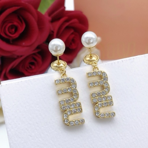 Replica MIU MIU Earrings For Women #1219500 $29.00 USD for Wholesale