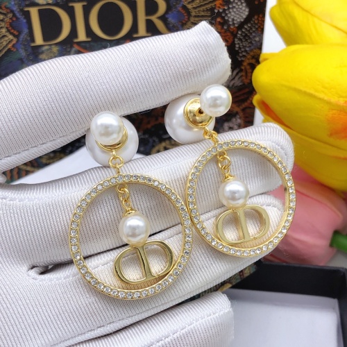 Replica Christian Dior Earrings For Women #1219776 $29.00 USD for Wholesale