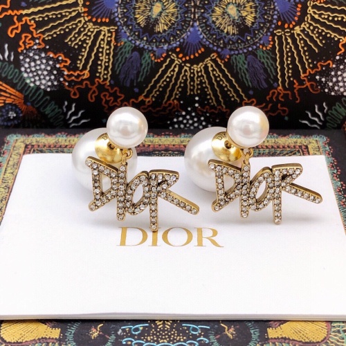 Wholesale Christian Dior Earrings For Women #1219917 $27.00 USD, Wholesale Quality Replica Christian Dior Earrings