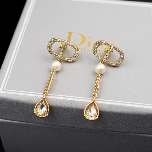 Replica Christian Dior Earrings For Women #1219971 $25.00 USD for Wholesale