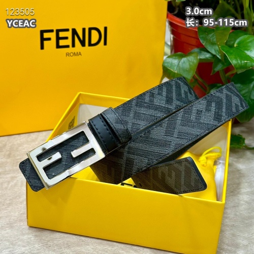 Replica Fendi AAA Quality Belts For Men #1220091 $52.00 USD for Wholesale