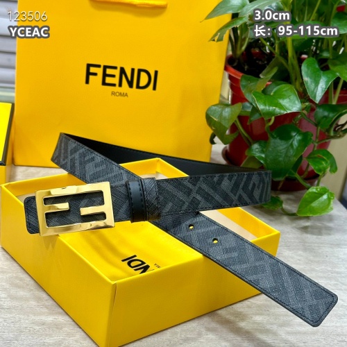 Wholesale Fendi AAA Quality Belts For Men #1220092 $52.00 USD, Wholesale Quality Replica Fendi AAA Quality Belts