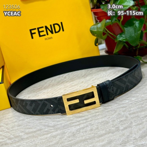 Replica Fendi AAA Quality Belts For Men #1220092 $52.00 USD for Wholesale