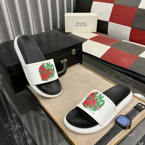 Wholesale Alexander McQueen Slippers For Men #1220124 $48.00 USD, Wholesale Quality Replica Alexander McQueen Slippers