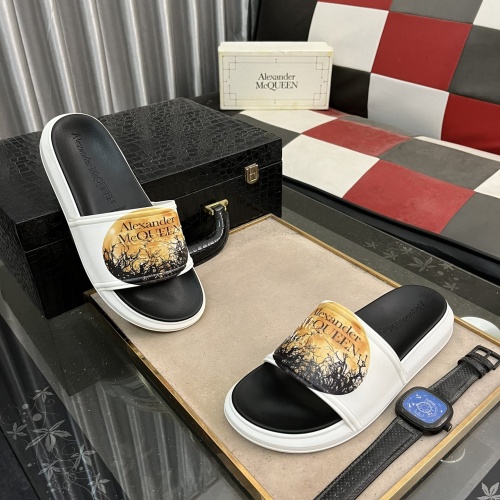 Wholesale Alexander McQueen Slippers For Men #1220142 $48.00 USD, Wholesale Quality Replica Alexander McQueen Slippers