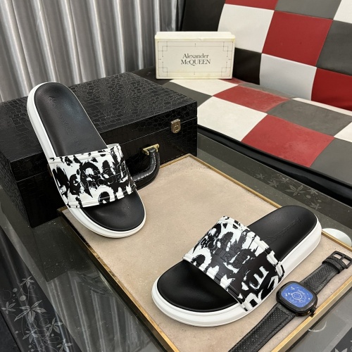 Wholesale Alexander McQueen Slippers For Men #1220146 $48.00 USD, Wholesale Quality Replica Alexander McQueen Slippers