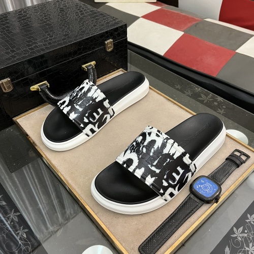 Replica Alexander McQueen Slippers For Men #1220146 $48.00 USD for Wholesale