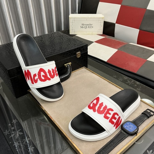 Wholesale Alexander McQueen Slippers For Men #1220148 $48.00 USD, Wholesale Quality Replica Alexander McQueen Slippers