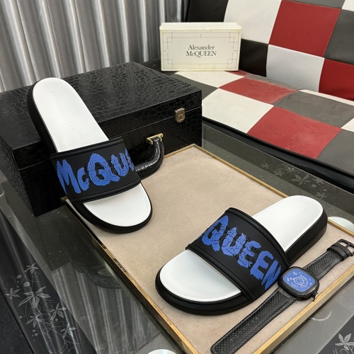 Wholesale Alexander McQueen Slippers For Men #1220156 $48.00 USD, Wholesale Quality Replica Alexander McQueen Slippers