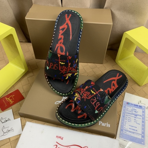 Replica Christian Louboutin CL Slippers For Men #1220166 $72.00 USD for Wholesale