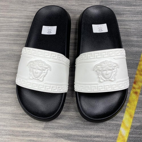 Wholesale Versace Slippers For Men #1220268 $45.00 USD, Wholesale Quality Replica Versace Slippers