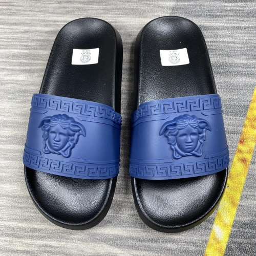 Wholesale Versace Slippers For Men #1220272 $45.00 USD, Wholesale Quality Replica Versace Slippers