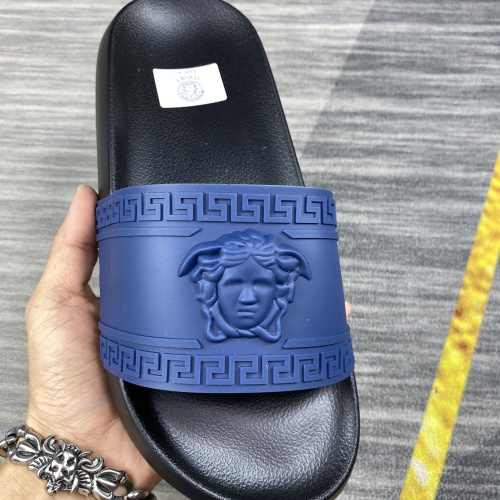 Replica Versace Slippers For Men #1220272 $45.00 USD for Wholesale