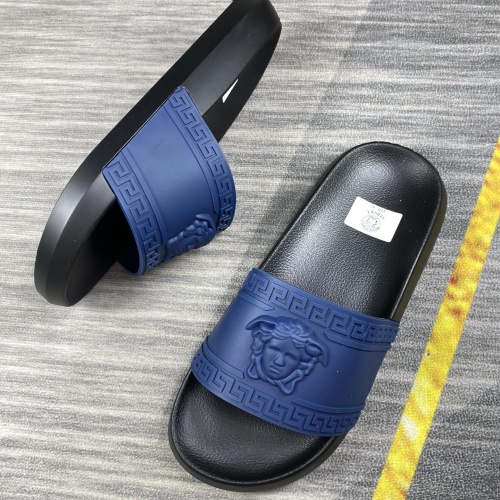 Replica Versace Slippers For Men #1220272 $45.00 USD for Wholesale