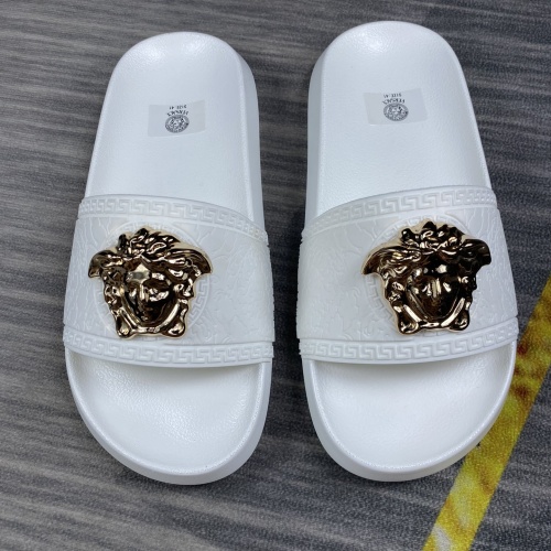 Wholesale Versace Slippers For Men #1220285 $45.00 USD, Wholesale Quality Replica Versace Slippers