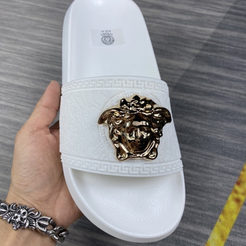 Replica Versace Slippers For Men #1220285 $45.00 USD for Wholesale