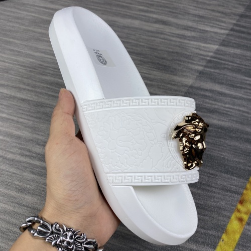 Replica Versace Slippers For Men #1220285 $45.00 USD for Wholesale