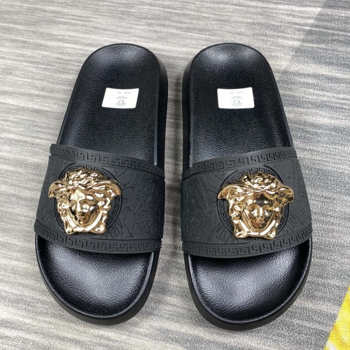 Wholesale Versace Slippers For Men #1220286 $45.00 USD, Wholesale Quality Replica Versace Slippers