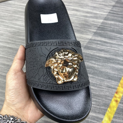 Replica Versace Slippers For Men #1220286 $45.00 USD for Wholesale