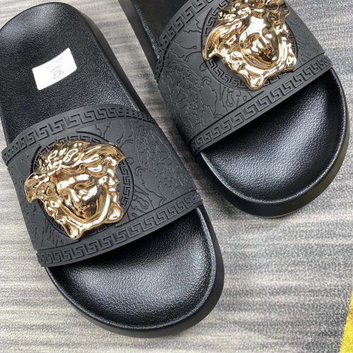 Replica Versace Slippers For Men #1220286 $45.00 USD for Wholesale