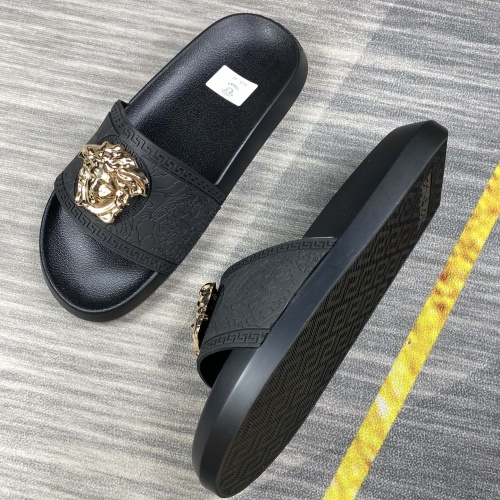 Replica Versace Slippers For Men #1220286 $45.00 USD for Wholesale