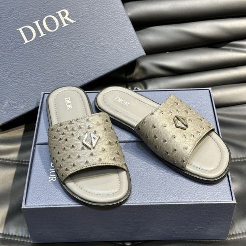 Wholesale Christian Dior Slippers For Men #1220345 $56.00 USD, Wholesale Quality Replica Christian Dior Slippers