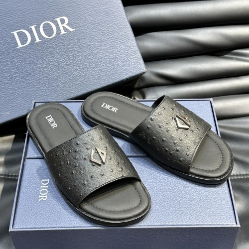 Wholesale Christian Dior Slippers For Men #1220348 $56.00 USD, Wholesale Quality Replica Christian Dior Slippers