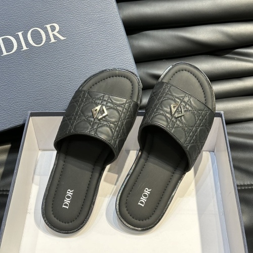 Replica Christian Dior Slippers For Men #1220351 $56.00 USD for Wholesale