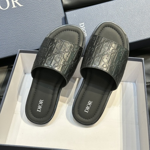 Replica Christian Dior Slippers For Men #1220354 $56.00 USD for Wholesale